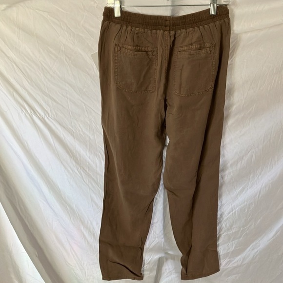 Splendid: Light Khaki Linen Blend Tapered Leg- Tie Front- pockets- M - Picture 11 of 16